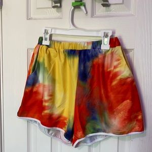Rainbow stylish athletic shorts